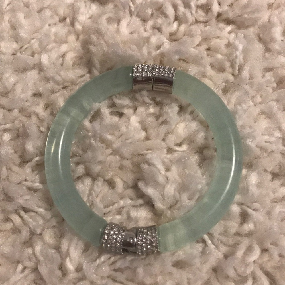 Ann Taylor Silver and Mint Bracelet